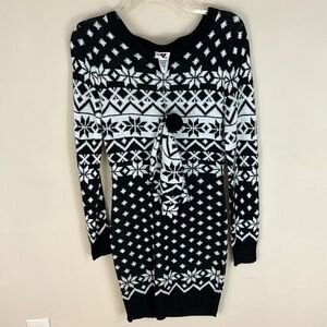 Heart & Heels Fair Isle Knit Dress Size Large NWT with Hat